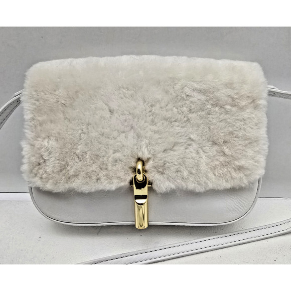 ELIZABETH AND JAMES Cynnie Nano Crossbody Leather Sheepskin Purse Bag - Picture 2 of 9